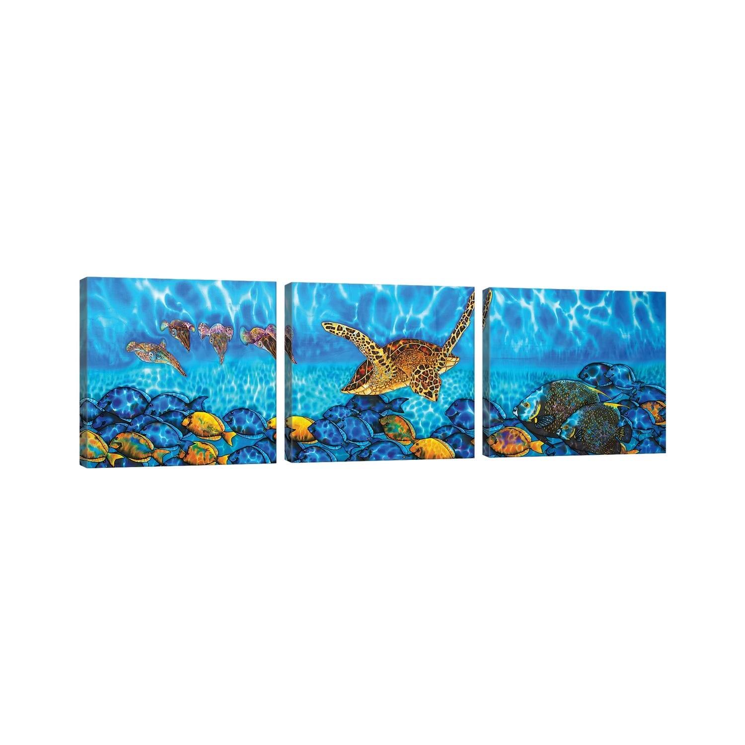 iCanvas "Akumal" by Daniel JeanBaptiste 3Piece Canvas Wall Art Set